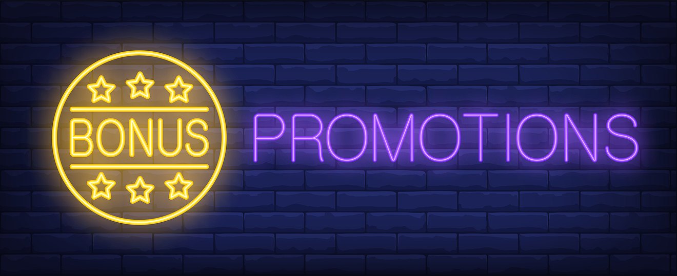 Bonus and Promotions Neon Sign